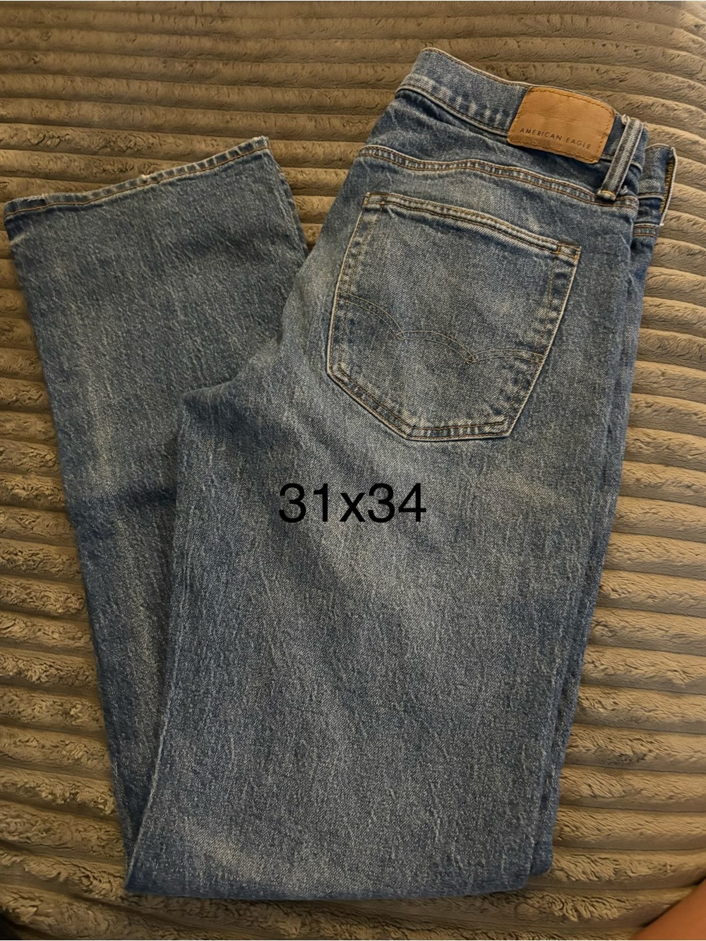 American Eagle Outfitters Men’s Light Blue Straight Jeans